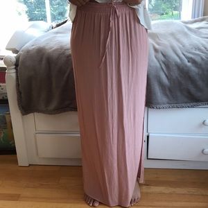 Pink maxi skirt forever 21